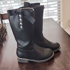 Knee High Black Riding Boots
